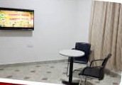 Sitting area shown in the lodge promotional flyer