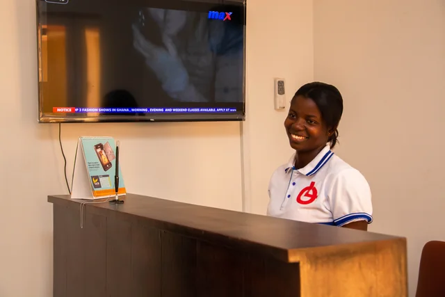 Front desk and welcoming staff